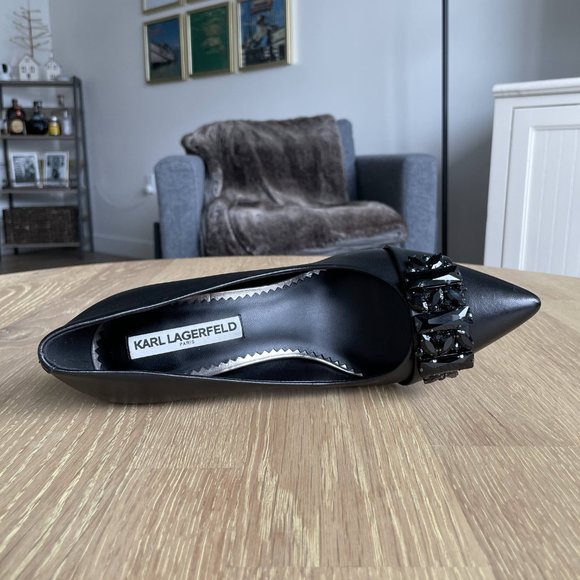 SOLD NWT Karl Lagerfeld Rada Embellished Pump - Picture 7 of 9